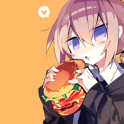 This is a pixiv picture whose title is 🍔.