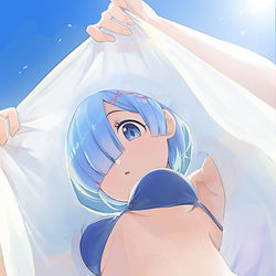 This is a pixiv picture whose title is レム.