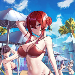 This is a pixiv picture whose title is 戦場の花々.