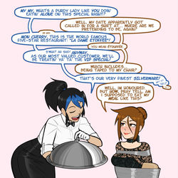 This is a pixiv picture whose title is La Dame Etouffee / 静かな食事.