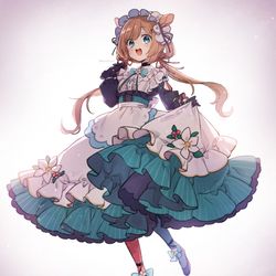 This is a pixiv picture whose title is ロングスカートメイドさんVtuberの方々.