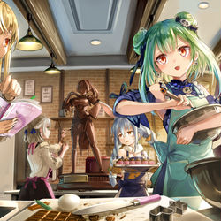 This is a pixiv picture whose title is 3期生バレンタイン！.