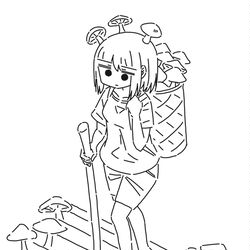 This is a pixiv picture whose title is きのこ.