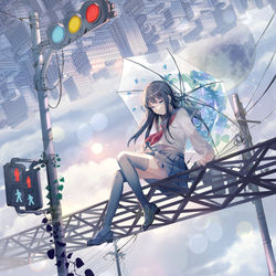 This is a pixiv picture whose title is チルアウト、.