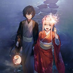 This is a pixiv picture whose title is 烟花.