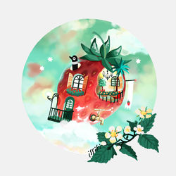 This is a pixiv picture whose title is フルーツプラネットハウス　2月.