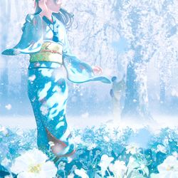 This is a pixiv picture whose title is 鬼人幻燈抄 明治編 夏宵蜃気楼.