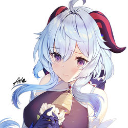 This is a pixiv picture whose title is 甘雨rkgk.