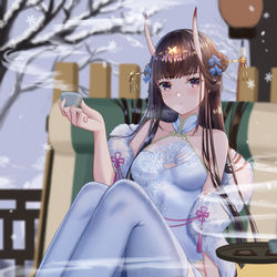 This is a pixiv picture whose title is 旧正月.