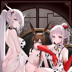 This is a pixiv picture whose title is 奶牛方舟.