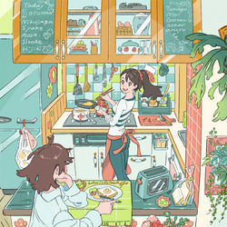 This is a pixiv picture whose title is 🍳𝗕𝗿𝗲𝗮𝗸𝗳𝗮𝘀𝘁.