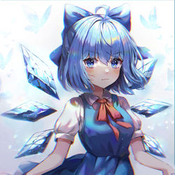 This is a pixiv picture whose title is チルノ❄.