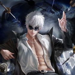 This is a pixiv picture whose title is Gojo 咒术回战.