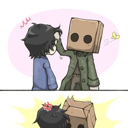 This is a pixiv picture whose title is 「かお見たかっただけなのに······」.