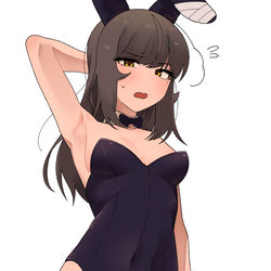 This is a pixiv picture whose title is 바니걸 누리.