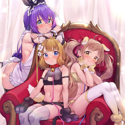 This is a pixiv picture whose title is ウサギ?  ネコ?  イヌ?.
