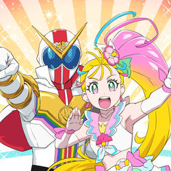 This is a pixiv picture whose title is 2021ニチアサ兄妹.