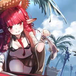 This is a pixiv picture whose title is ヴィグナの休日.