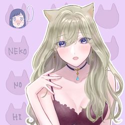 This is a pixiv picture whose title is ネコの日2021.