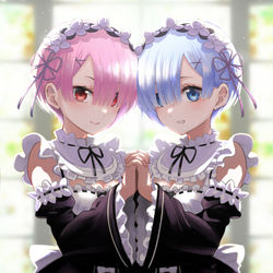 This is a pixiv picture whose title is 鬼メイド.