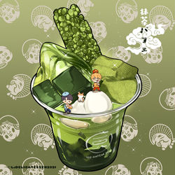 This is a pixiv picture whose title is 抹茶パフェ.