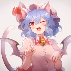 This is a pixiv picture whose title is 猫の日レミリア.