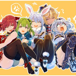 This is a pixiv picture whose title is ホロファンでスマブラ.