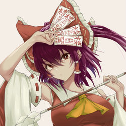 This is a pixiv picture whose title is 戦闘前の霊夢さん！.