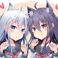 This is a pixiv picture whose title is 猫の日暁響.