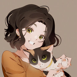 This is a pixiv picture whose title is 🐈おそろ！🐈.