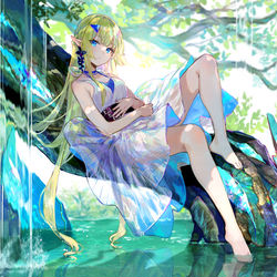 This is a pixiv picture whose title is 宝石樹の森.