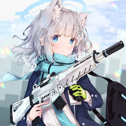 This is a pixiv picture whose title is シロコ.