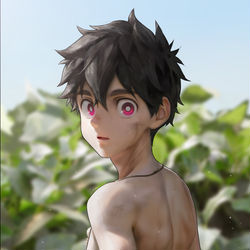 This is a pixiv picture whose title is 夏羽.