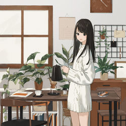 This is a pixiv picture whose title is 休憩.