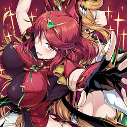 This is a pixiv picture whose title is ホムラ/ヒカリ.
