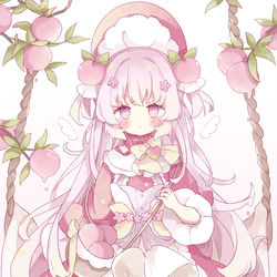 This is a pixiv picture whose title is 🍑.