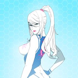 This is a pixiv picture whose title is ゼロスーツサムス.