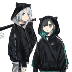 This is a pixiv picture whose title is ペアコーデ！.