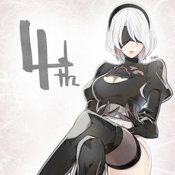 This is a pixiv picture whose title is 4周年.