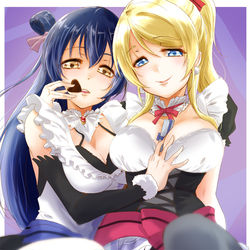 This is a pixiv picture whose title is もぎゅっとえりうみ.
