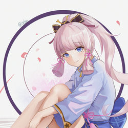 This is a pixiv picture whose title is Ayaka神里绫华.