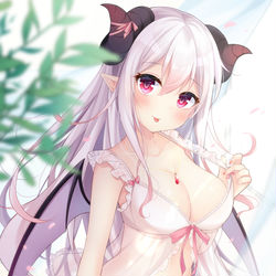 This is a pixiv picture whose title is サタン娘.