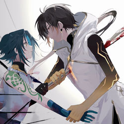 This is a pixiv picture whose title is 真名.