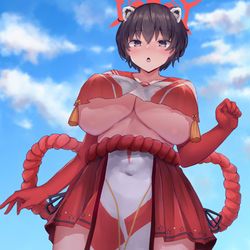 This is a pixiv picture whose title is ツバキ.