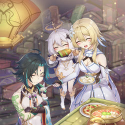 This is a pixiv picture whose title is A Sea of Lights : A Sea of Love?.