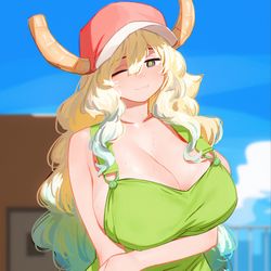This is a pixiv picture whose title is 何かな？.