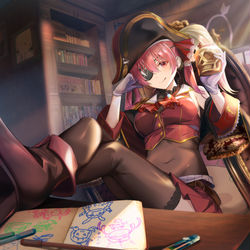 This is a pixiv picture whose title is 宝鐘マリン.