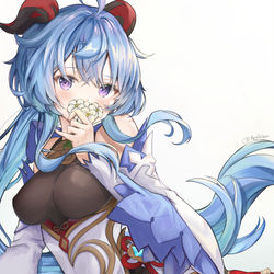 This is a pixiv picture whose title is 甘雨.