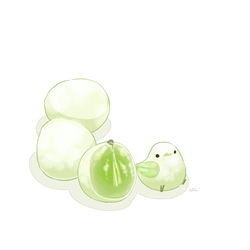 This is a pixiv picture whose title is ひとつぶのマスカット.