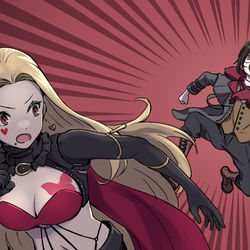 This is a pixiv picture whose title is 紅のライヘンバッハ.